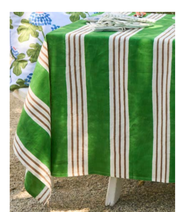 Carly Home Estancia Stripe Tablecloth Carly Home Estancia Stripe Tablecloth