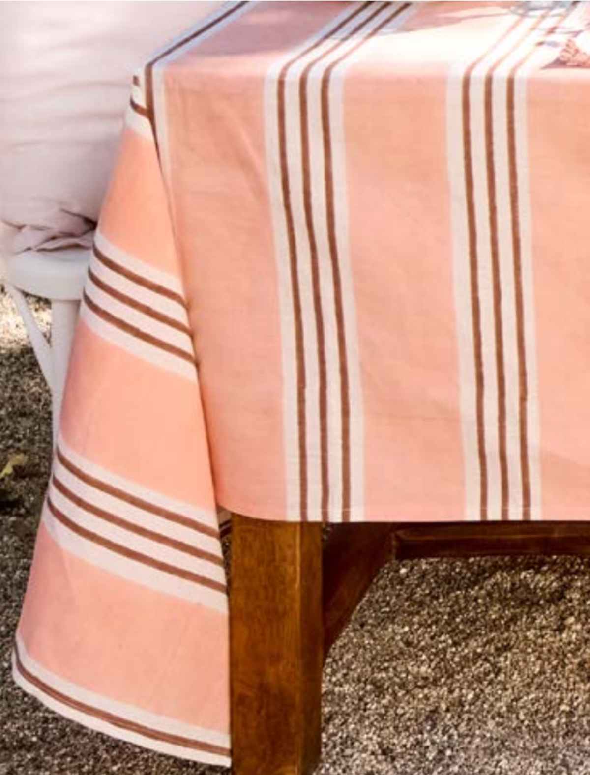 Carly Home Estancia Stripe Tablecloth - Image 3 of 3
