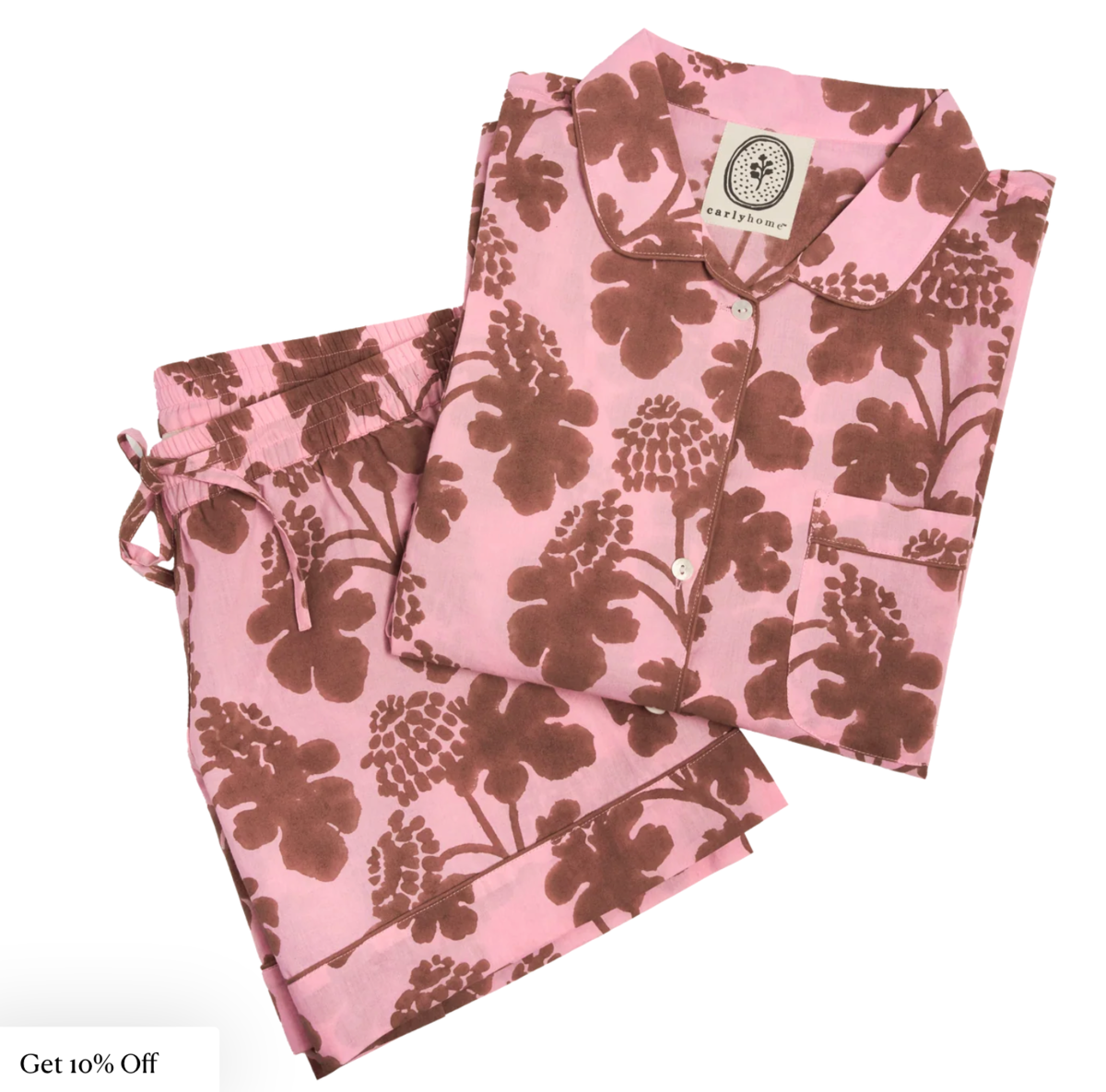 Carly Home The Short Set Pajama Set - Image 2 of 2