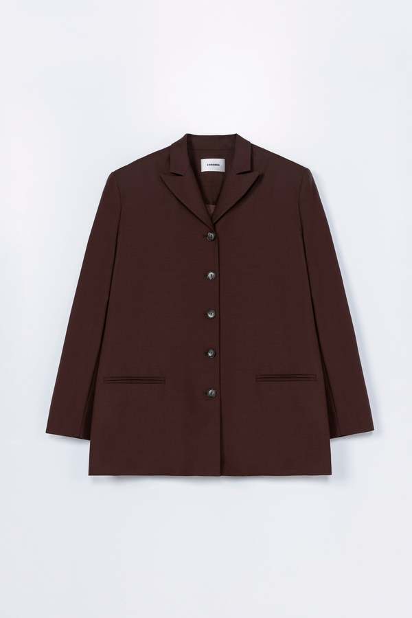 Cordera Tailored Blazer - Burgundy