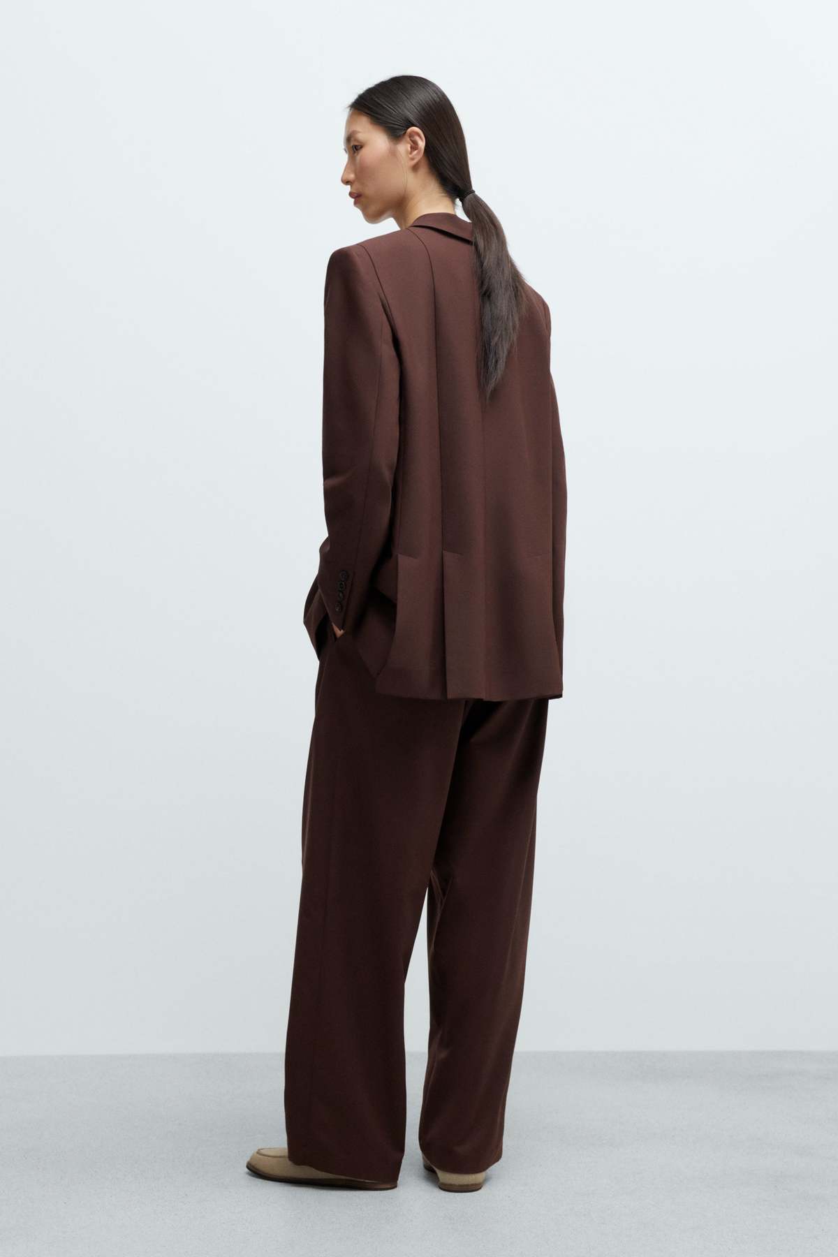 Cordera Tailored Blazer - Burgundy - Image 3 of 4