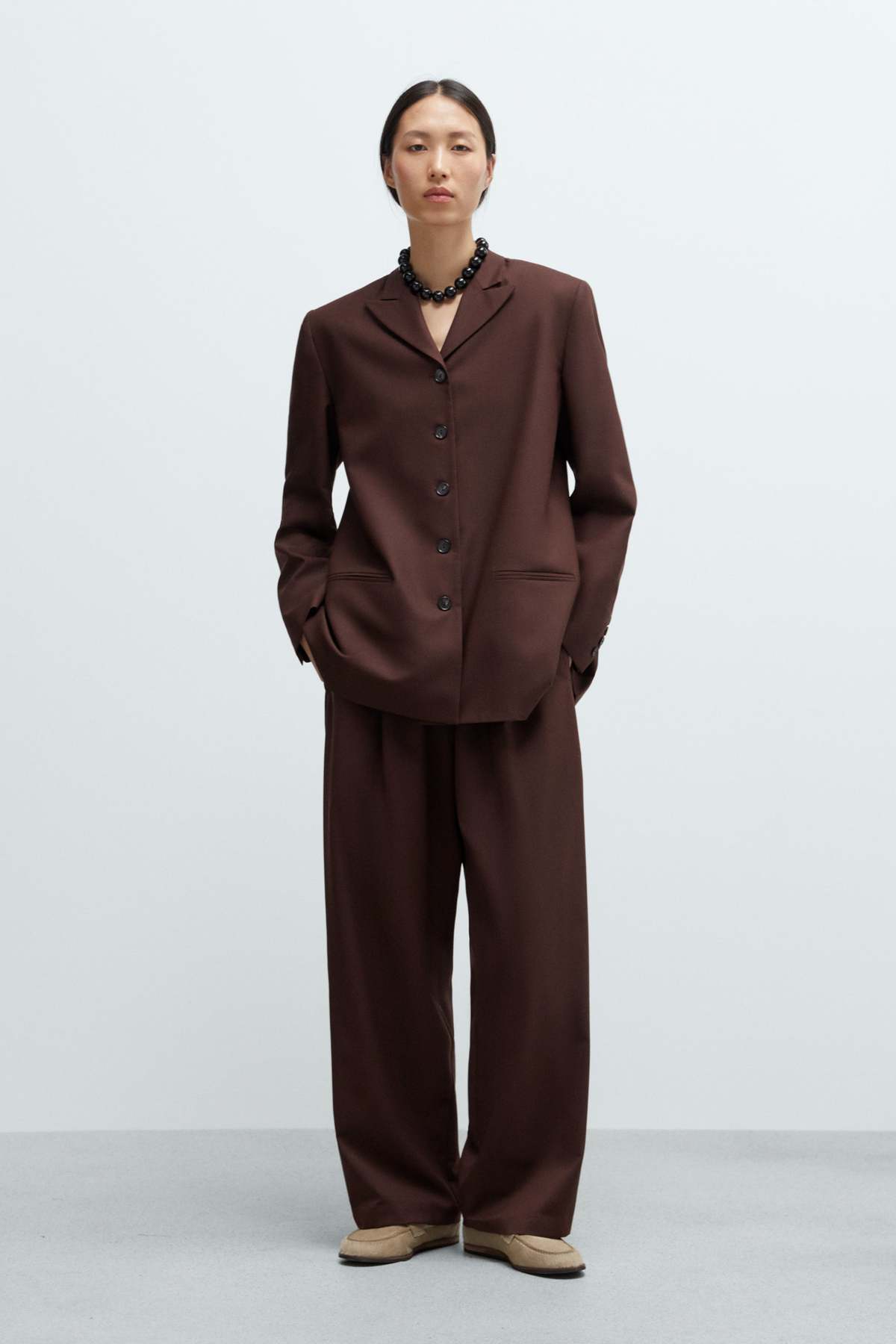 Cordera Tailored Blazer - Burgundy - Image 4 of 4