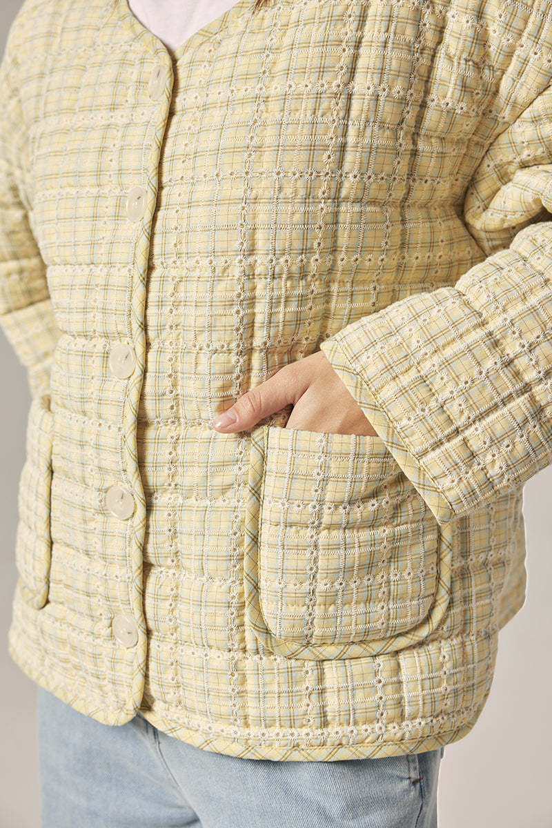 amente Reversible Quilted Jacket