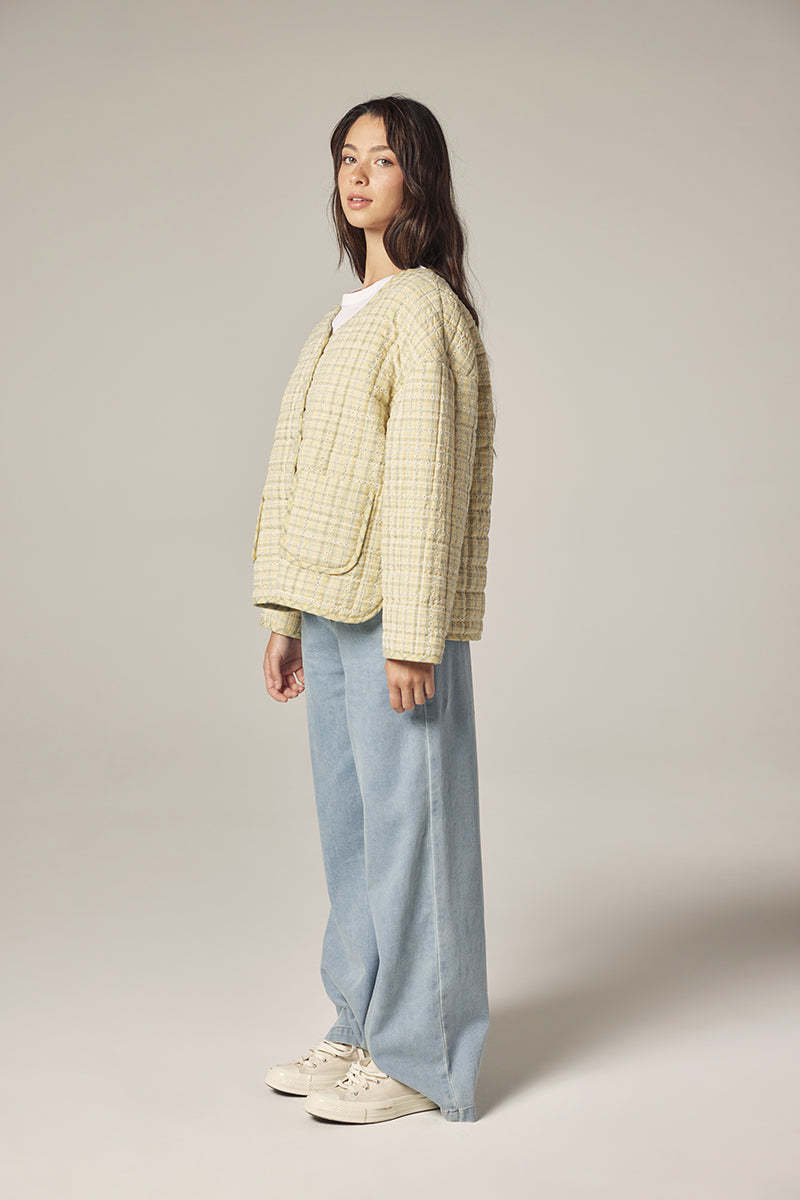 amente Reversible Quilted Jacket