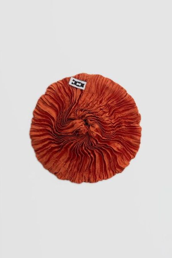 AZUR Plisse Satin Silk Scrunchie