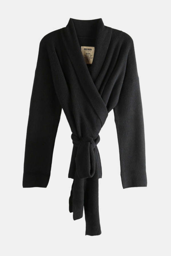 Uma Wang Wrap Cardigan - Black