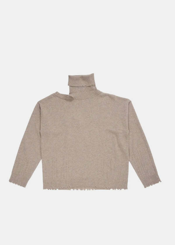 Uma Wang High Neck Top - Tan