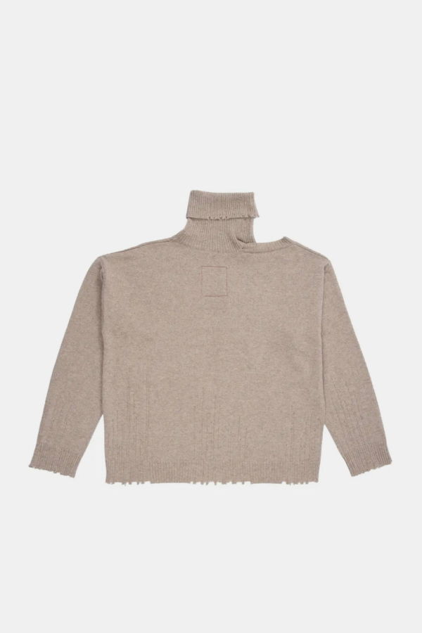 Uma Wang High Neck Top - Tan