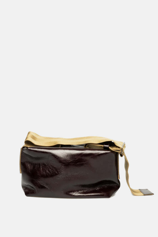 Uma Wang Medium Shoulder Bag - Wine/Mustard