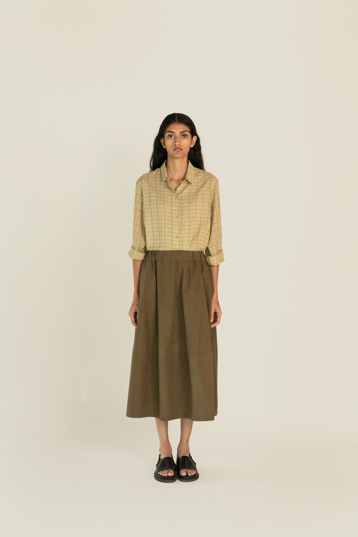 Runaway Bicycle Spot Skirt - Green - Image 1 of 4