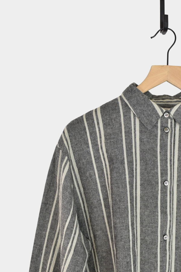 ICHI ANTIQUITES Random Stripe Shirt - Gray