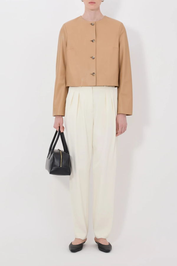 Loulou de Saison Raho Leather Jacket - Sienna