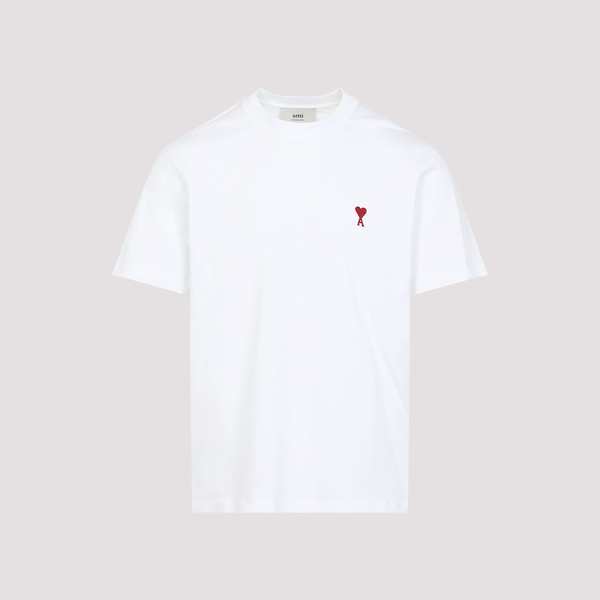 Ami Alexandre Mattiussi Classic Red T-Shirt - White