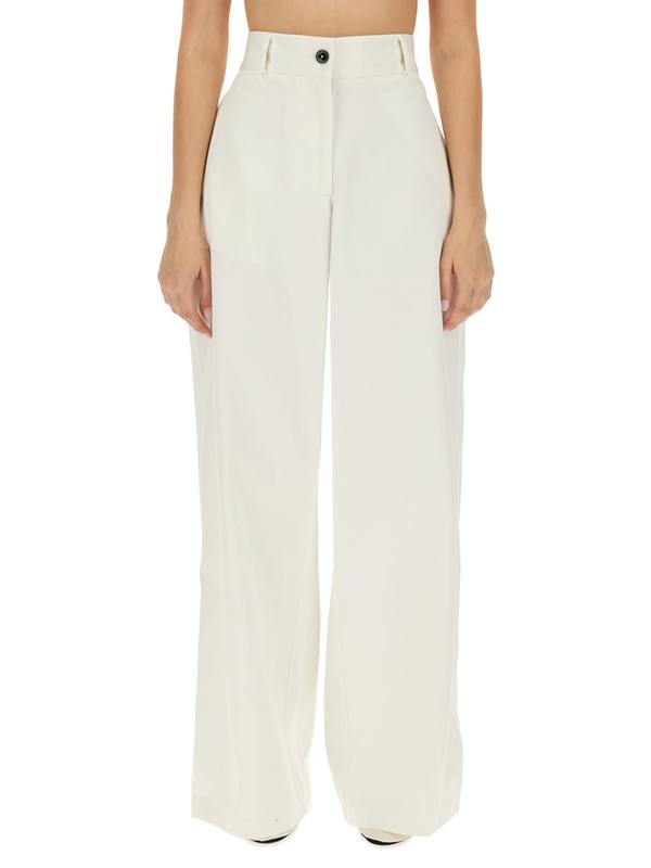 Jil Sander Wide Leg Pants - White