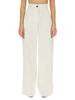 Jil Sander Wide Leg Pants - White - Thumbnail 1