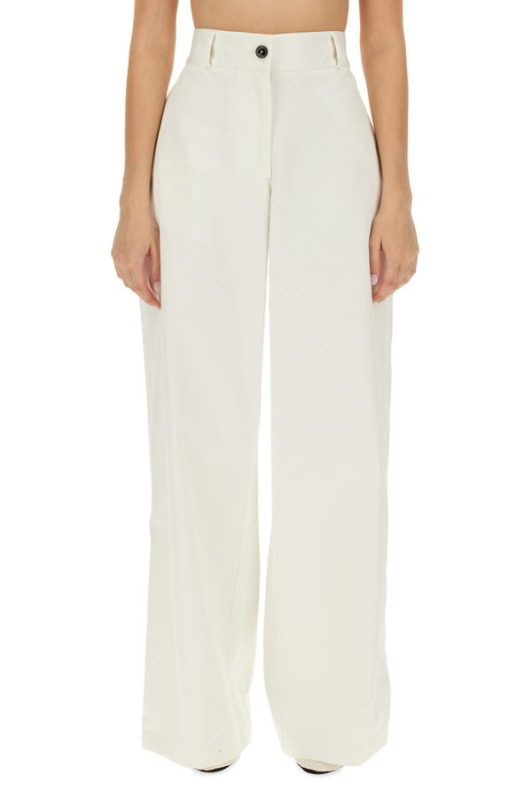 Jil Sander Wide Leg Pants - White