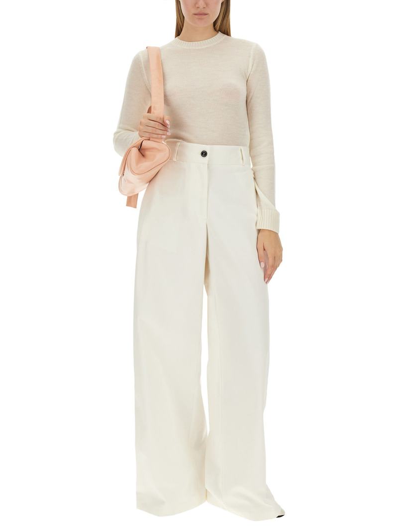 Jil Sander Wide Leg Pants - White