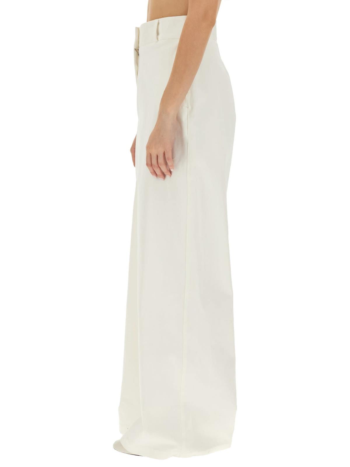 Jil Sander Wide Leg Pants - White - Image 4 of 4