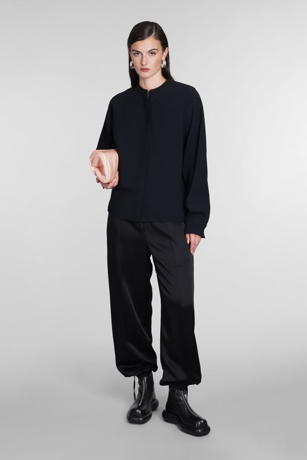Jil Sander Viscose Blend Shirt - Black