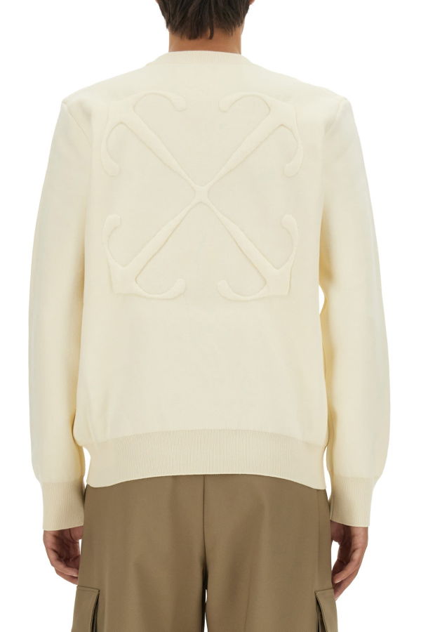 Off-White Sweatshirt With Logo - White
