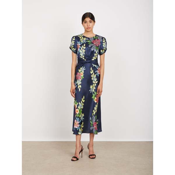 Saloni Gwen-C Dress - Hosta Trellis