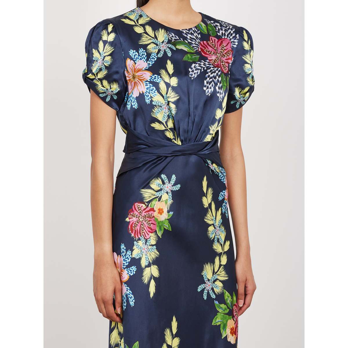 Saloni Gwen-C Dress - Hosta Trellis - Image 3 of 5