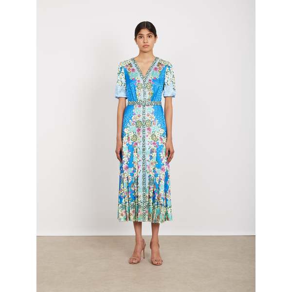Saloni Lea Shirt-C Dress - Feather Daisy