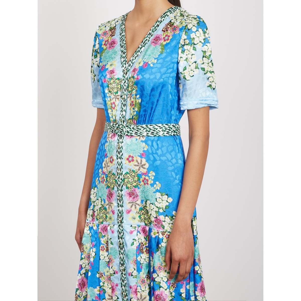 Saloni Lea Shirt-C Dress - Feather Daisy - Image 3 of 4