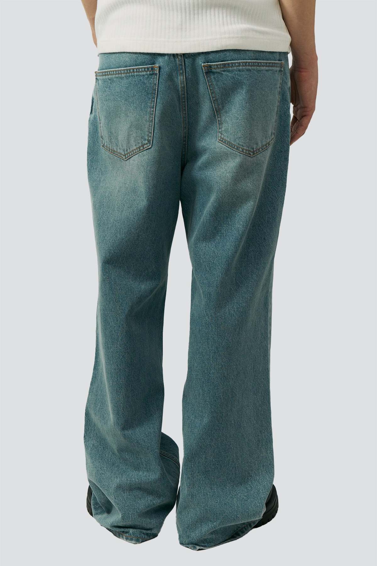 Dunst Light Blue Semi Flared Jeans - Image 4 of 4