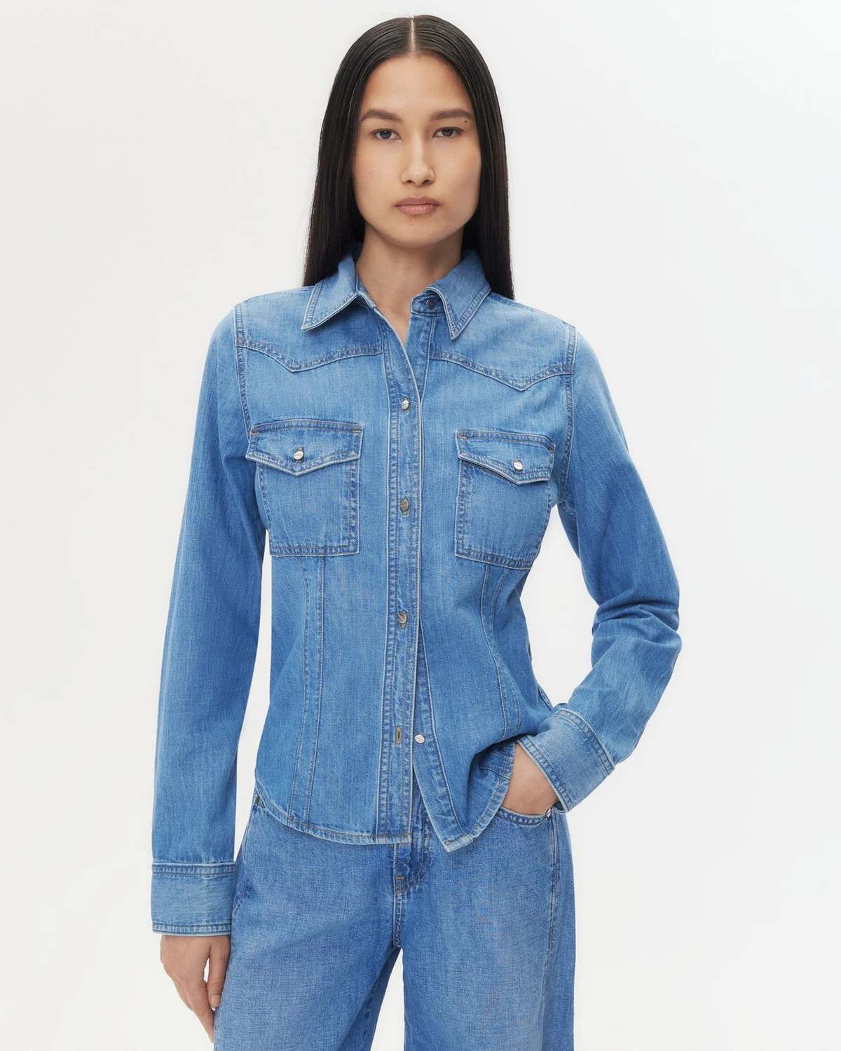 TWP Mustang Sally Shirt - Vintage Wash - Image 2 of 7