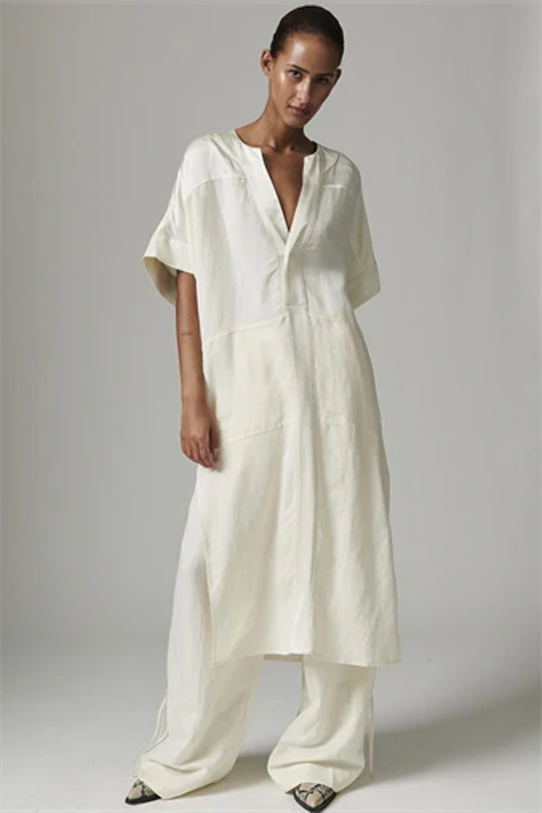 Day Birger et Mikkelsen Garcon Contrast Linen Dress
