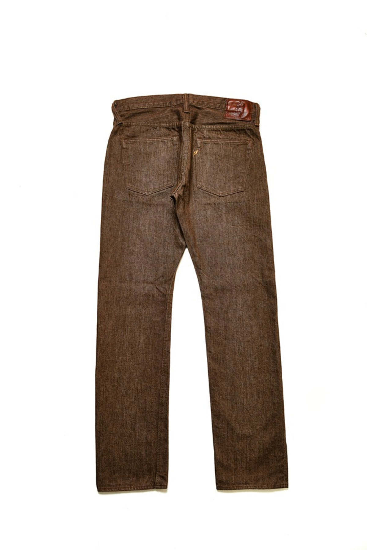 Pure Blue Japan BR-14oz-005 Slim Straight Jeans - Brown - Image 2 of 8