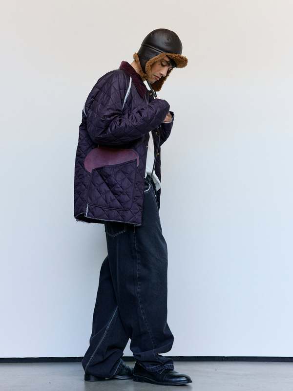 Camiel Fortgens Purple Nylon Quilted Hunting Jacket | Garmentory