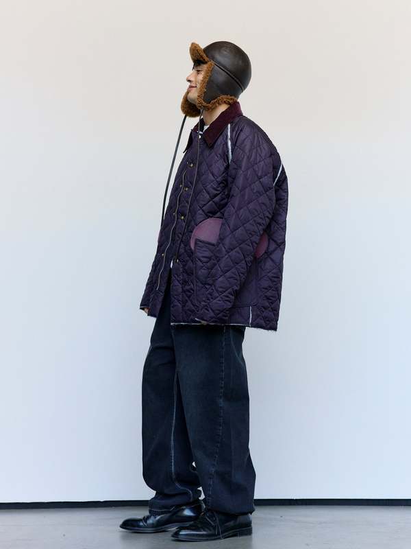 Camiel Fortgens Purple Nylon Quilted Hunting Jacket | Garmentory