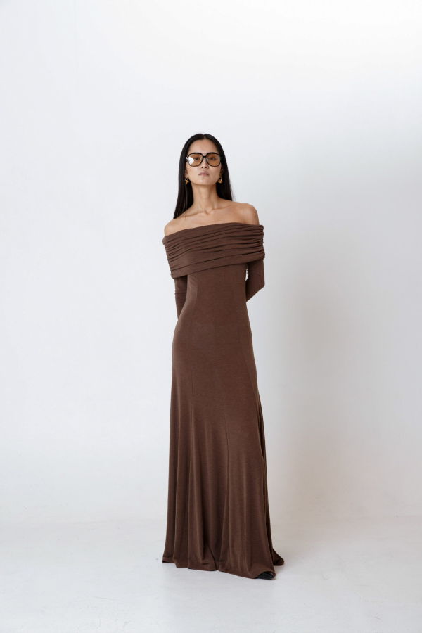 The NKC Store Lysa Dress - Brown
