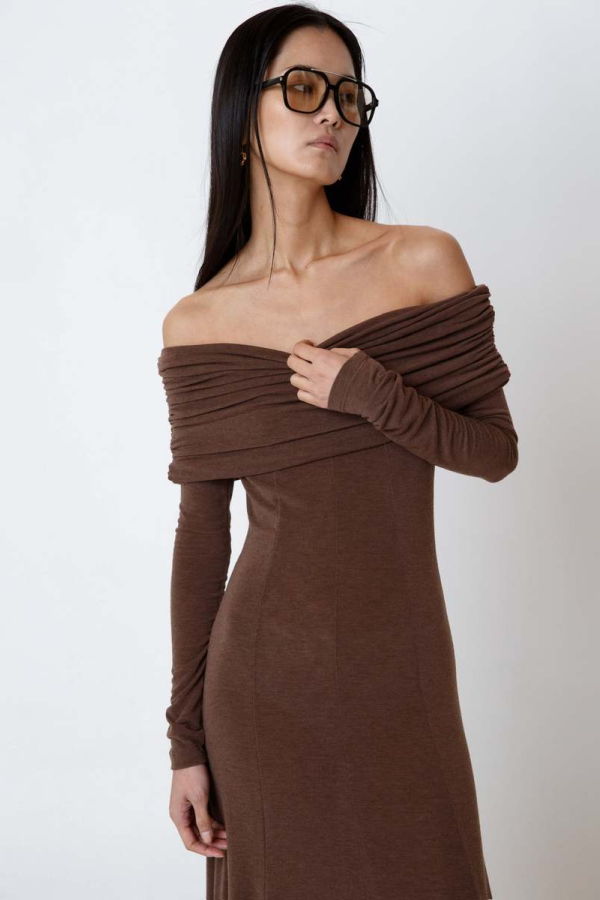 The NKC Store Lysa Dress - Brown