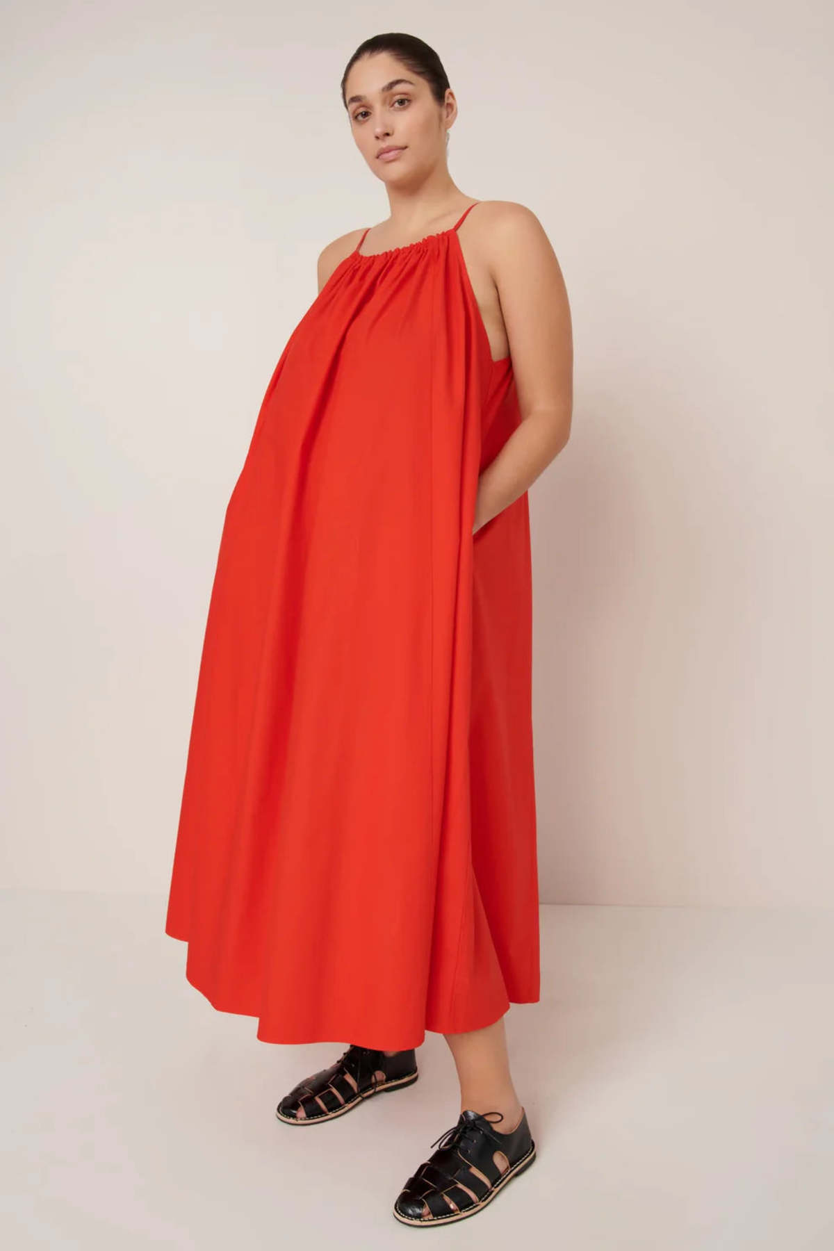 Kowtow Sway Dress in Scarlet - Image 3 of 5