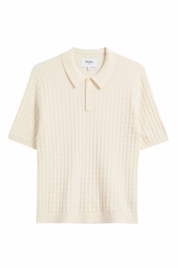 Wax London Diamond Ecru Naples Polo
