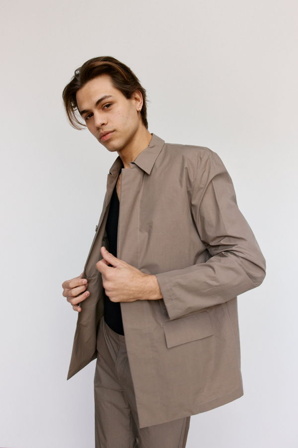 Rier Argile Waxed Poplin Cotton Jacket
