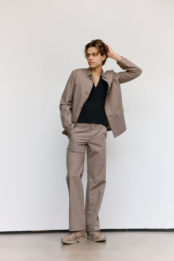 Rier Argile Waxed Poplin Cotton Jacket