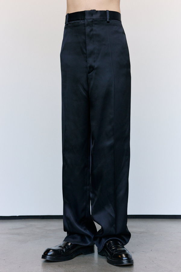 Jil Sander Black Fluid Viscose Trousers