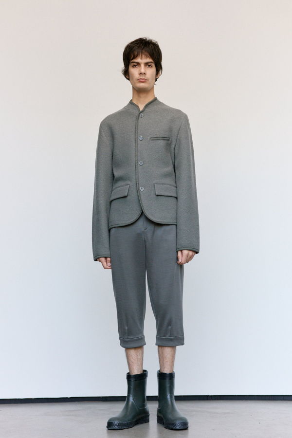 Rier Camoscio Felted Wool Walker Athletic Jacket