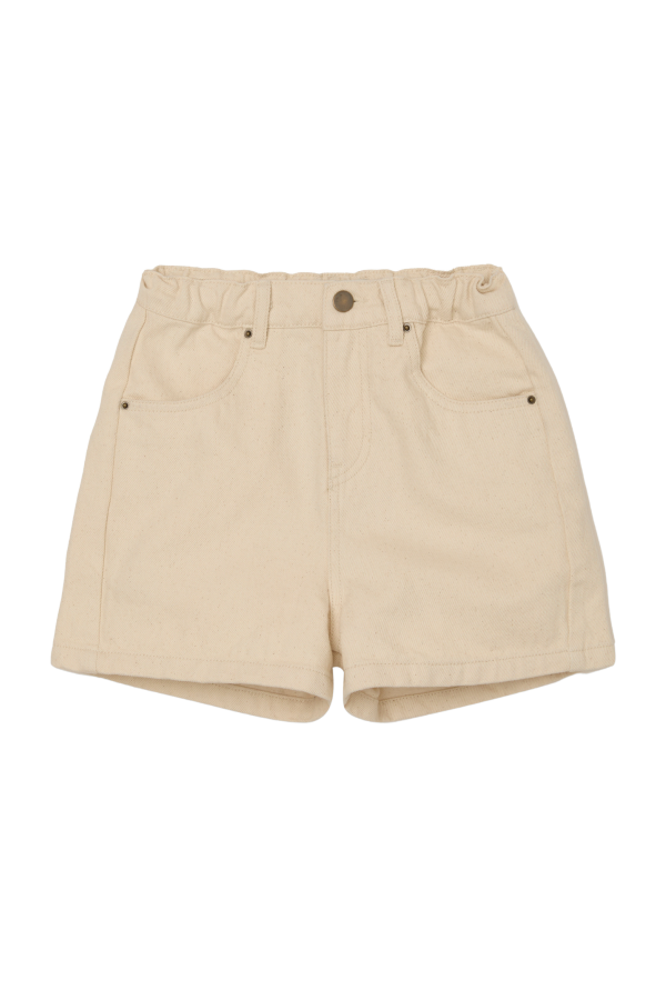 KIDS Main Story Denim Short Shorts - Natural