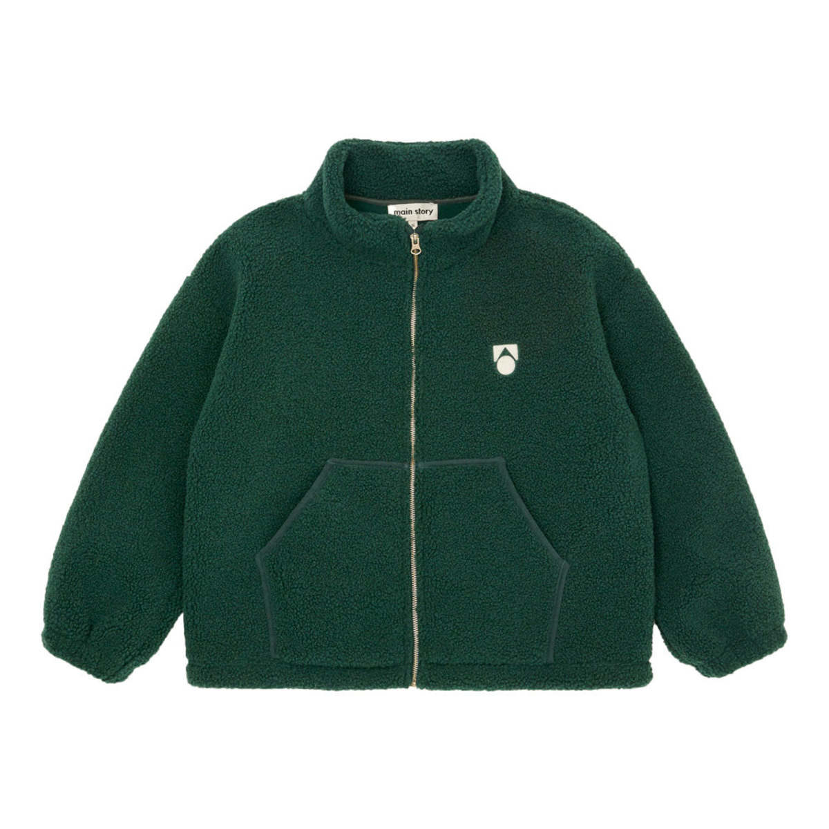 KIDS Main Story Fleece Jacket - Bottle Green - Image 1 of 4