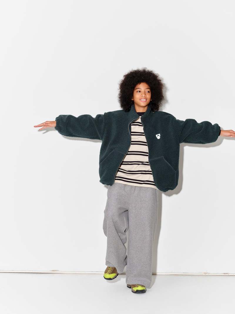 KIDS Main Story Fleece Jacket - Bottle Green