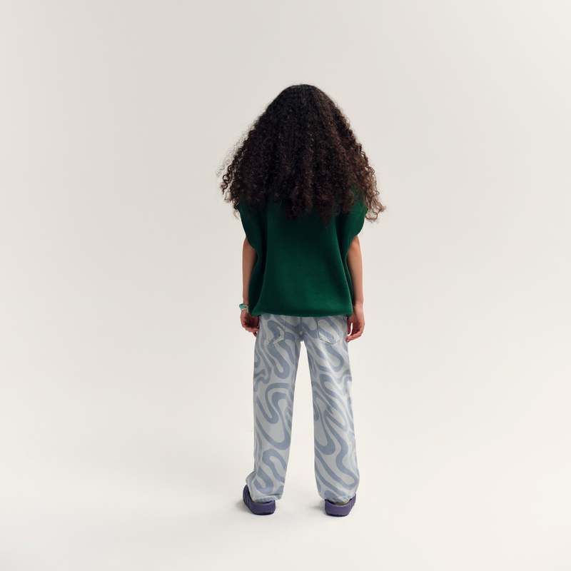 KIDS Main Story Knit Tank Sweater Vest - Green