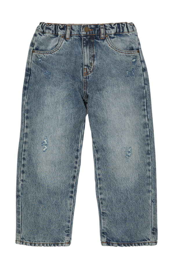 KIDS Main Story Loose Jean - Faded Blue Denim