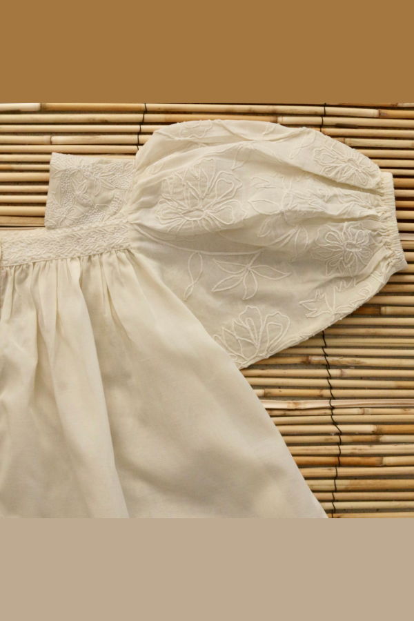 KIDS Bonjour New Blouse Top - Natural