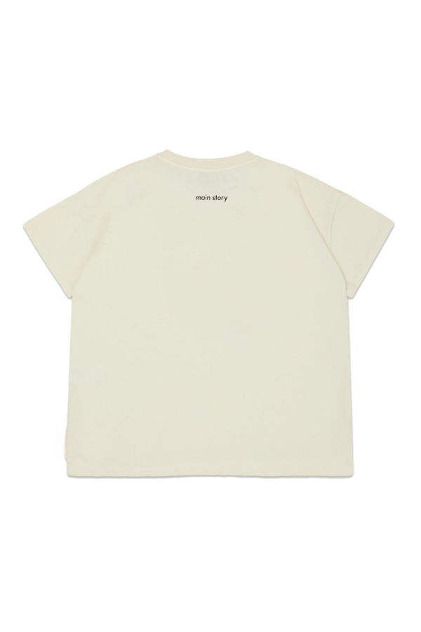 KIDS Main Story Oversized Tee - Lily White