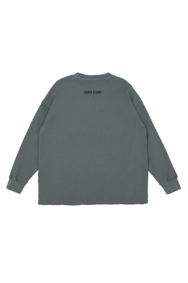KIDS Main Story Waffle Tee - Pewter